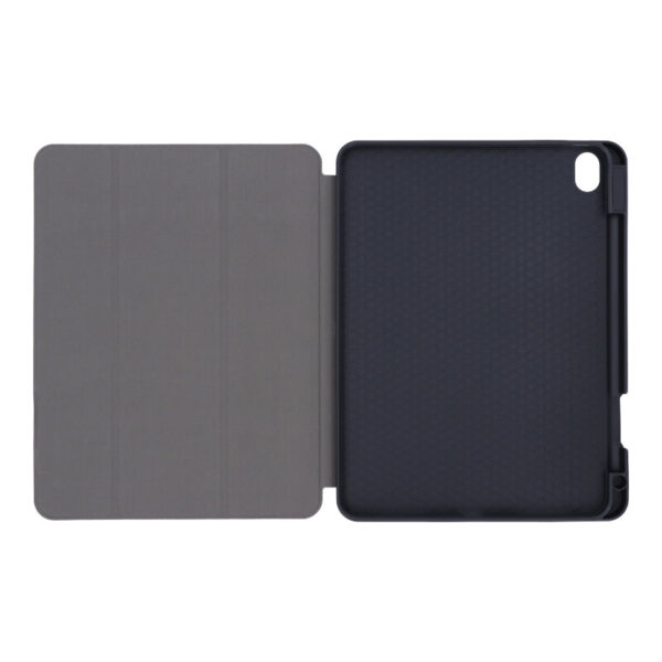 APPLE iPad Air 4 2020 10.9" - Triple Folding Leather Case with TPU Pen Slot Black