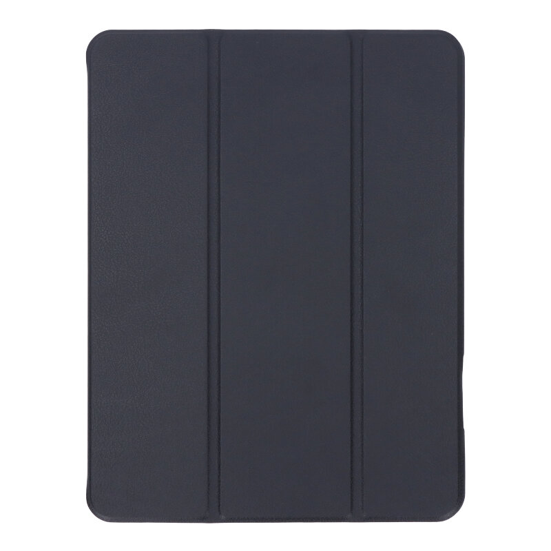 APPLE iPad Air 4 2020 10.9" - Triple Folding Leather Case with TPU Pen Slot Black