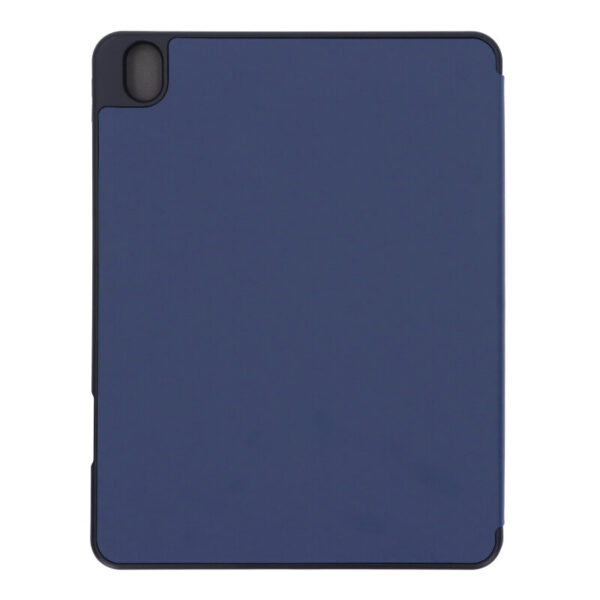 APPLE iPad Air 4 2020 10.9" - Triple Folding Leather Case with TPU Pen Slot Dark Blue
