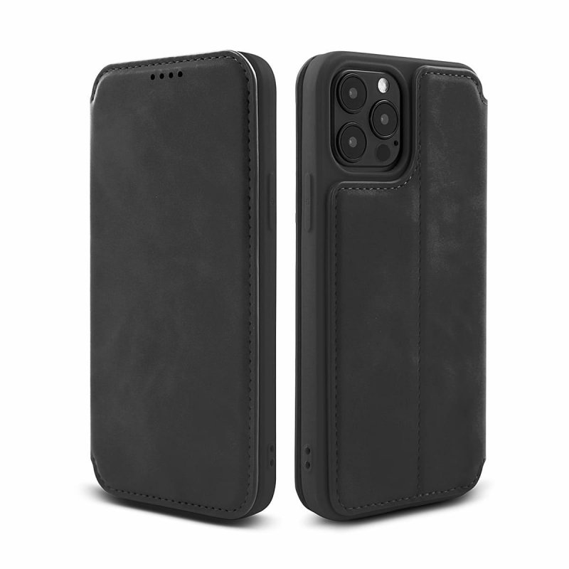 APPLE iPhone 11 - ΘΗΚΗ BOOK STYLE VINTAGE ΜΑΓΝΗΤΙΚΗ ΜΑΥΡΗ