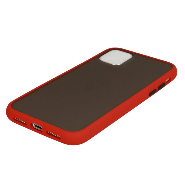 APPLE iPhone 12 Pro Max - ΘΗΚΗ ΣΙΛΙΚΟΝΗΣ VENNUS COLOR BUTTOΝ BUMPER RED