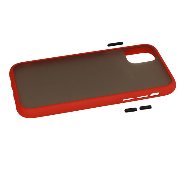 APPLE iPhone 12 Pro Max - ΘΗΚΗ ΣΙΛΙΚΟΝΗΣ VENNUS COLOR BUTTOΝ BUMPER RED