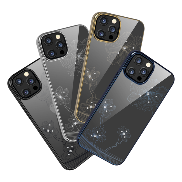 APPLE iPhone 13 Pro - ΘΗΚΗ DEVIA Crystal Flora Series Case Silver