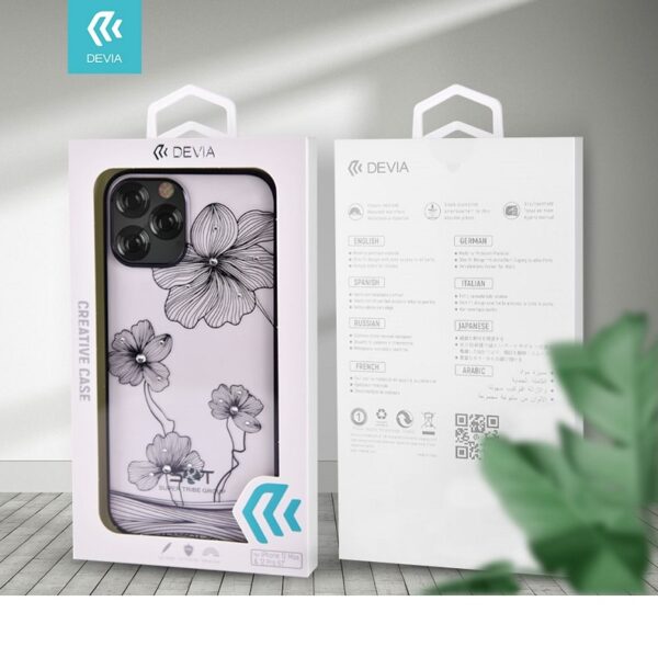 APPLE iPhone 13 Pro - ΘΗΚΗ DEVIA Crystal Flora Series Case Silver