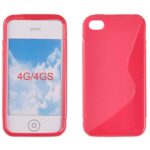 APPLE iPhone 4/4S - ΘΗΚΗ ΣΙΛΙΚΟΝΗΣ S-CASE ΡΟΖ