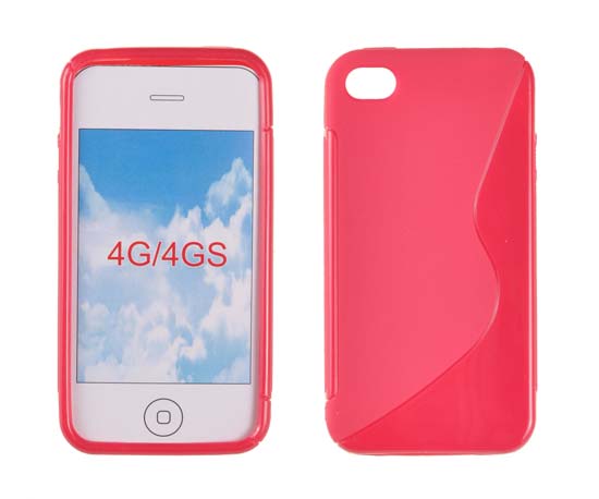 APPLE iPhone 4/4S - ΘΗΚΗ ΣΙΛΙΚΟΝΗΣ S-CASE ΡΟΖ