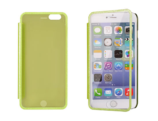 APPLE iPhone 5/5S/SE - ΘΗΚΗ MEGA VIEW BOOK STYLE ΜΕ ΠΑΡΑΘΥΡΟ, ΠΡΑΣΙΝΗ