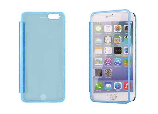 APPLE iPhone 6 Plus - ΘΗΚΗ MEGA VIEW BOOK STYLE ΜΕ ΠΑΡΑΘΥΡΟ, ΜΠΛΕ
