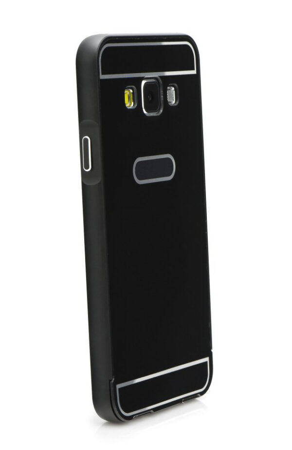 APPLE iPhone 6 Plus - ΠΡΟΣΤΑΤΕΥΤΙΚΗ ΘΗΚΗ ΑΛΟΥΜΙΝΙΟΥ BUMPER με ΠΛΑΤΗ, ΜΑΥΡΗ