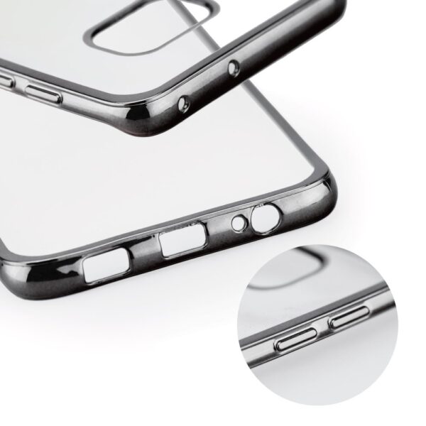 APPLE iPhone 7 / 8 / SE 2020 - ΘΗΚΗ ΣΙΛΙΚΟΝΗΣ COLOR LINE ΔΙΑΦΑΝΗ - ΜΑΥΡΗ
