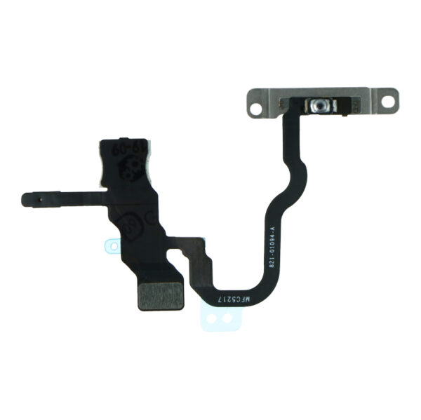 APPLE iPhone X - Power Button Flex Cable + Metal Bracket Original