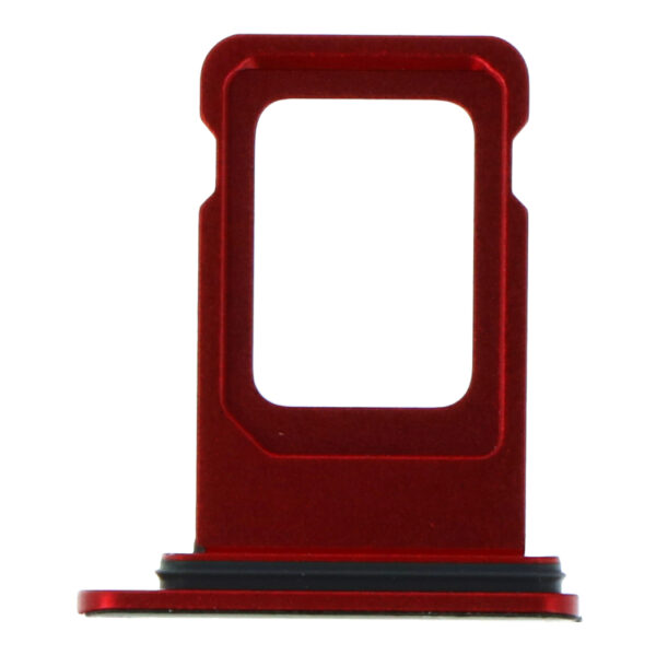 APPLE iPhone XR - SIM Card Tray With Waterproof Ring Rubber Red Original