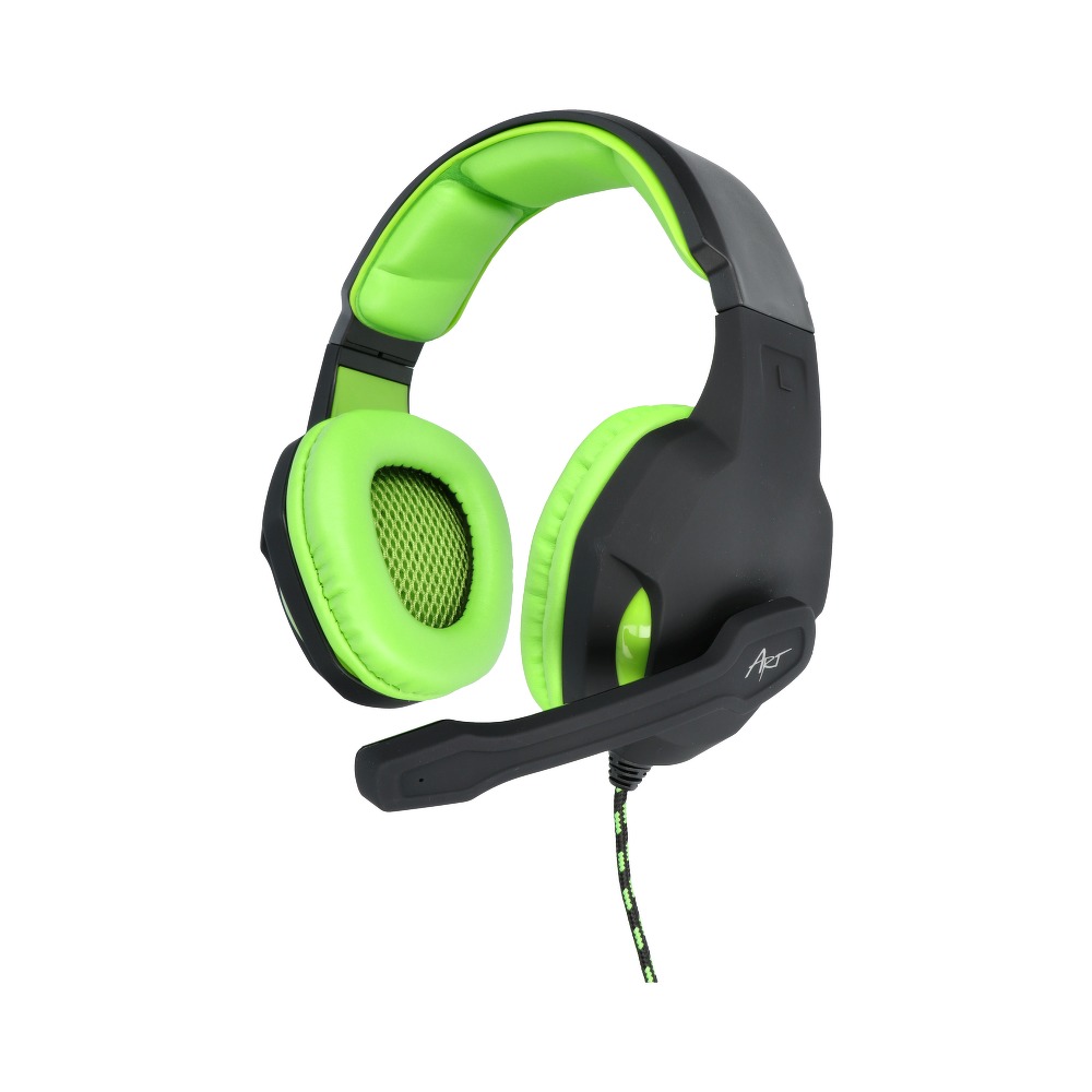 ART - Lizard Gaming microphone headphones Black / Green