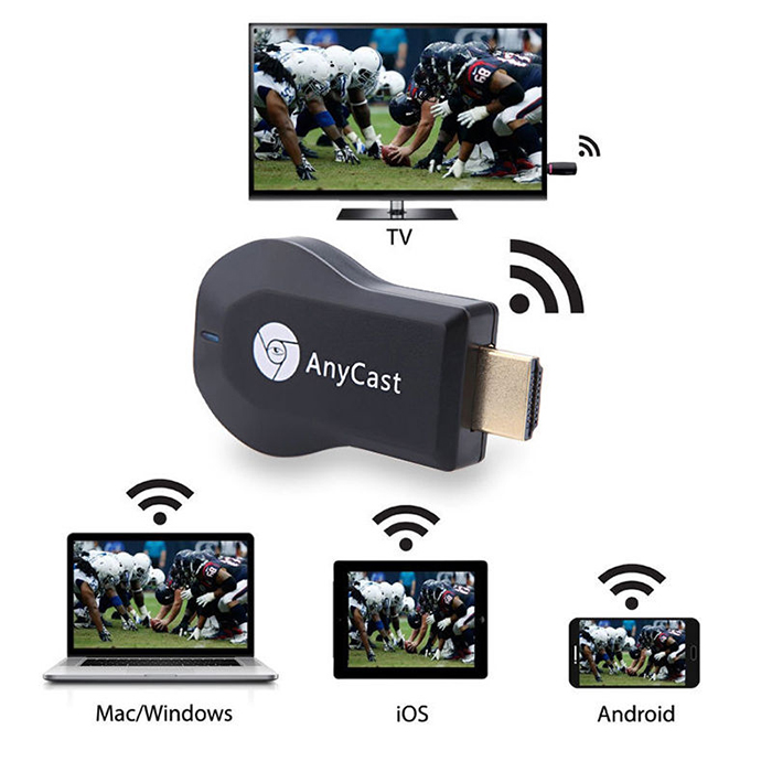 AnyCast Wireless Display Dongle TV Stick HDMI 1080P