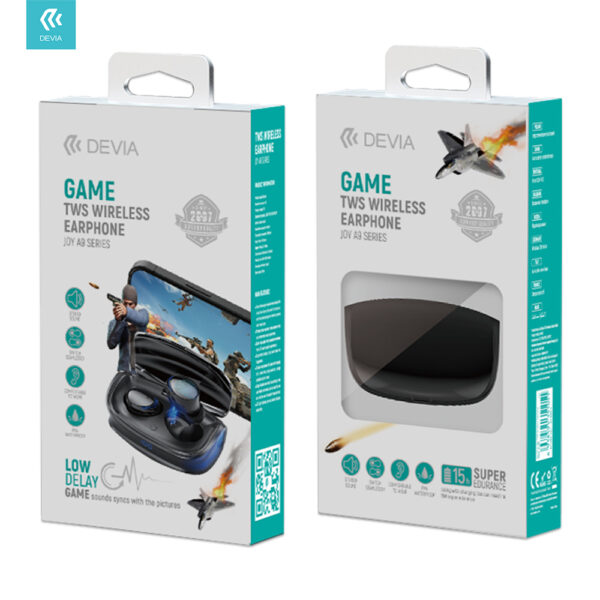 DEVIA Joy A9 series TWS game wireless earphone Black