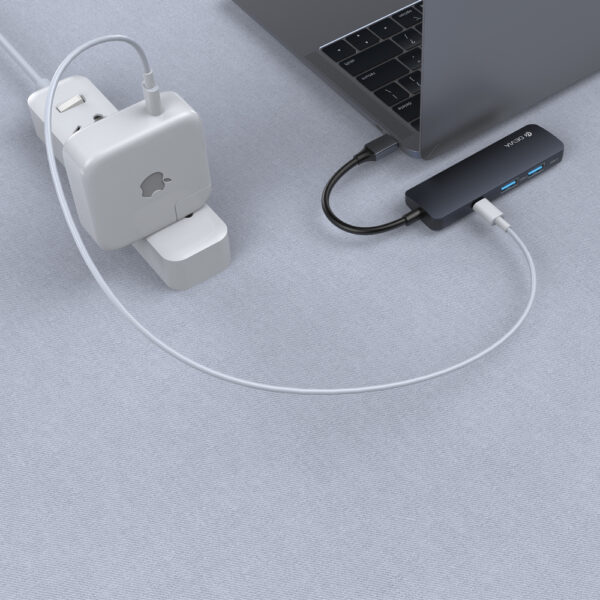 DEVIA Leopard type-c to HDMI USB3.0*2+PD 4 in 1 HUB Gray