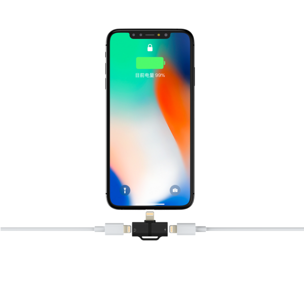DEVIA Smart series Adapter lightning to Dual lightning (aluminum alloy) Silver