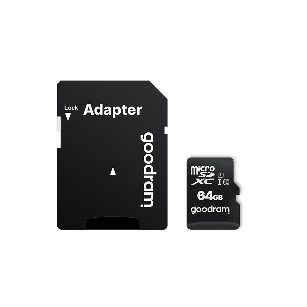 GOODRAM ΚΑΡΤΑ microSD HC 64GB + SD Adapter UHS-1 Class10