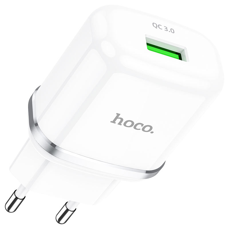 HOCO - N3 VIGOUR TRAVEL CHARGER SINGLE USB QC3.0 18W WHITE