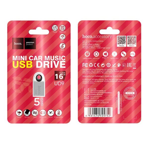 HOCO - UD9 Insightful USB STICK 2.0 MINI 16GB
