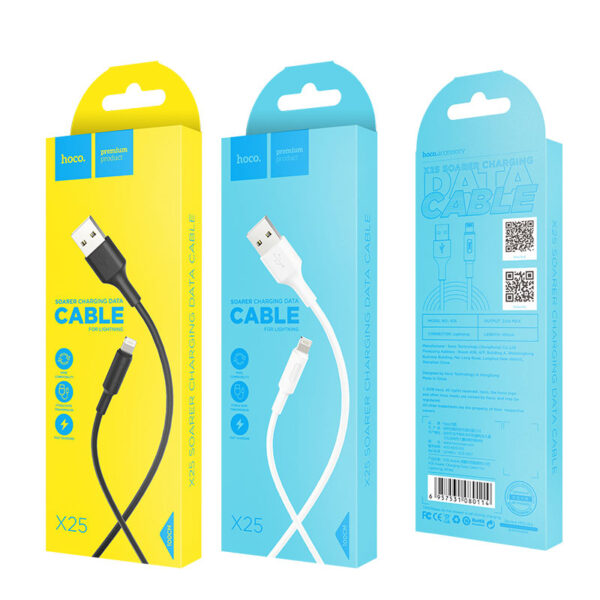 HOCO - X25 DATA CABLE LIGHTNING 1m WHITE