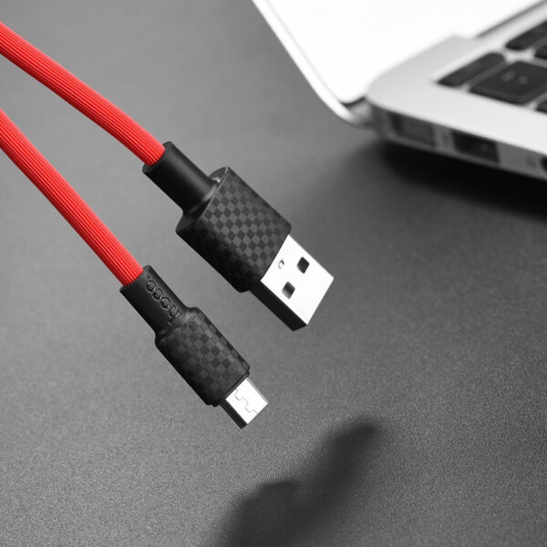 HOCO - X29 SUPERIOR STYLE DATA CABLE MicroUSB 1m RED