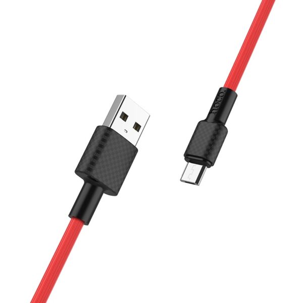 HOCO - X29 SUPERIOR STYLE DATA CABLE MicroUSB 1m RED