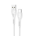 HOCO - X37 COOL POWER FAST CHARGE DATA CABLE TYPE C 2.4A 1m WHITE