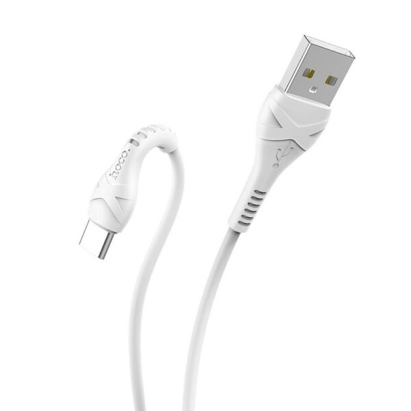 HOCO - X37 COOL POWER FAST CHARGE DATA CABLE TYPE C 2.4A 1m WHITE