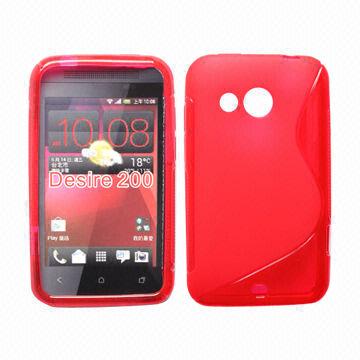 HTC Desire 200 -  ΣΙΛΙΚΟΝΗΣ S-CASE ΚΟΚΚΙΝΗ