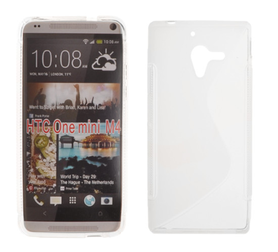 HTC ONE mini - ΘΗΚΗ ΣΙΛΙΚΟΝΗΣ S-CASE ΔΙΑΦΑΝΗ