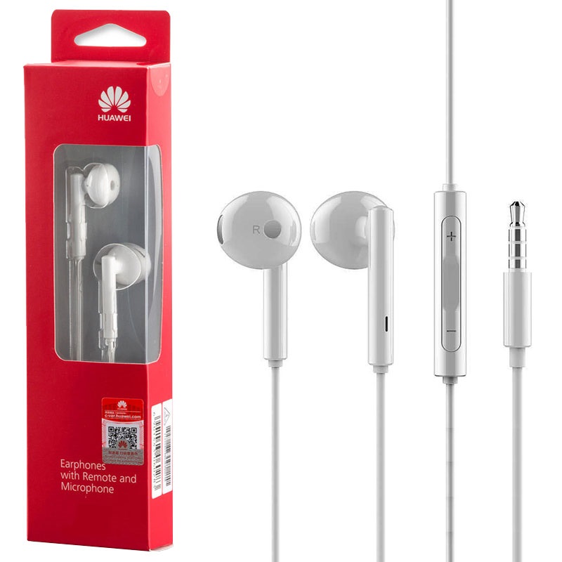 HUAWEI - Handsfree STEREO ΚΑΡΦΙ 3,5mm WHITE Ψείρα, Blister
