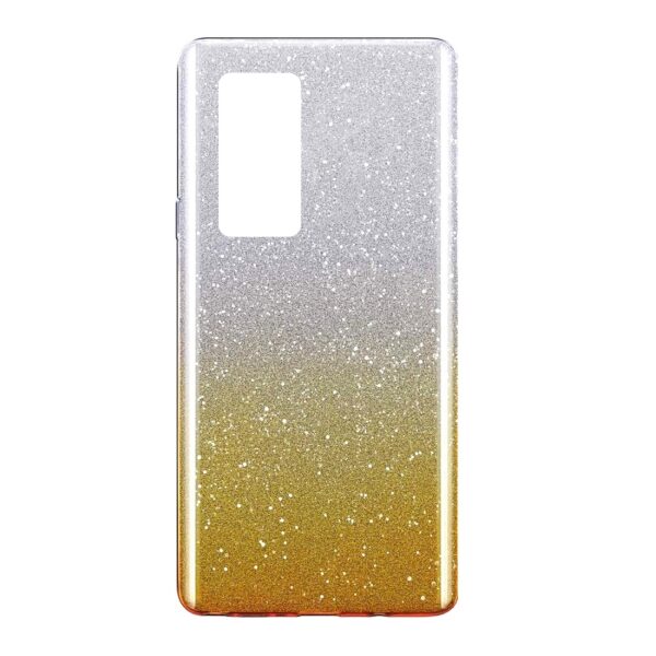 HUAWEI P40 PRO - ΘΗΚΗ ΣΙΛΙΚΟΝΗΣ SHINING DUAL COLOR ΧΡΥΣΗ