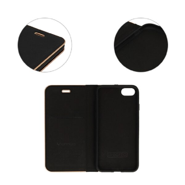 HUAWEI P40 Pro - ΘΗΚΗ BOOK STYLE VENNUS FRAME ΜΑΓΝΗΤΙΚΗ ΜΑΥΡΗ