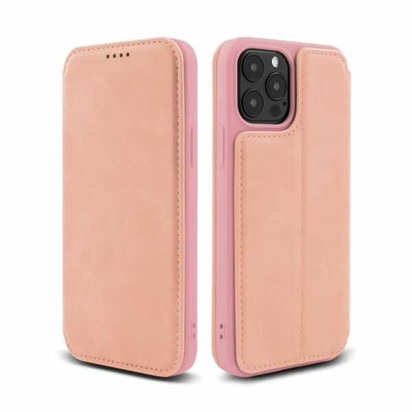 HUAWEI P50 - ΘΗΚΗ BOOK STYLE VINTAGE ΜΑΓΝΗΤΙΚΗ ΡΟΖ