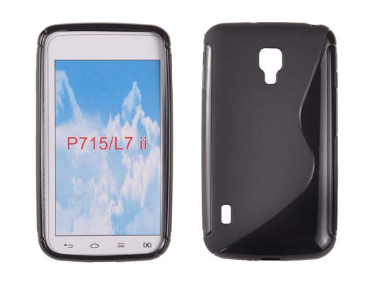 HUAWEI P7 - ΘΗΚΗ ΣΙΛΙΚΟΝΗΣ S-CASE ΜΑΥΡΗ