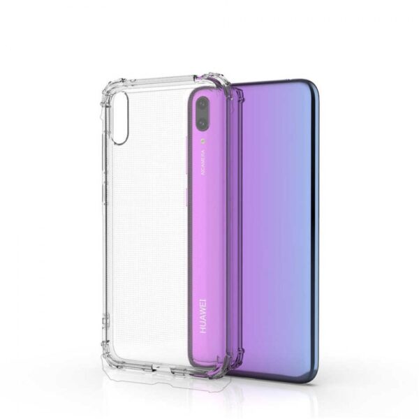 HUAWEI Y6 (2019) - ΘΗΚΗ ΣΙΛΙΚΟΝΗΣ ANTI-SHOCK 0,5mm ΔΙΑΦΑΝΗ