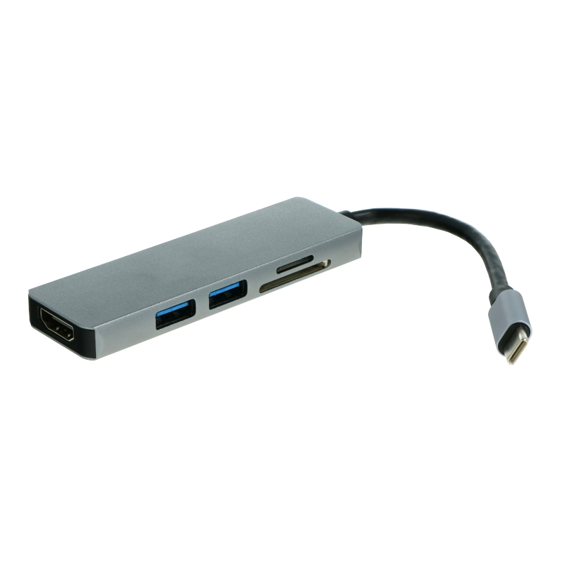 HUB TYPE C adaptor HDMI / USB3.0 / USB3.0 / SD / TF