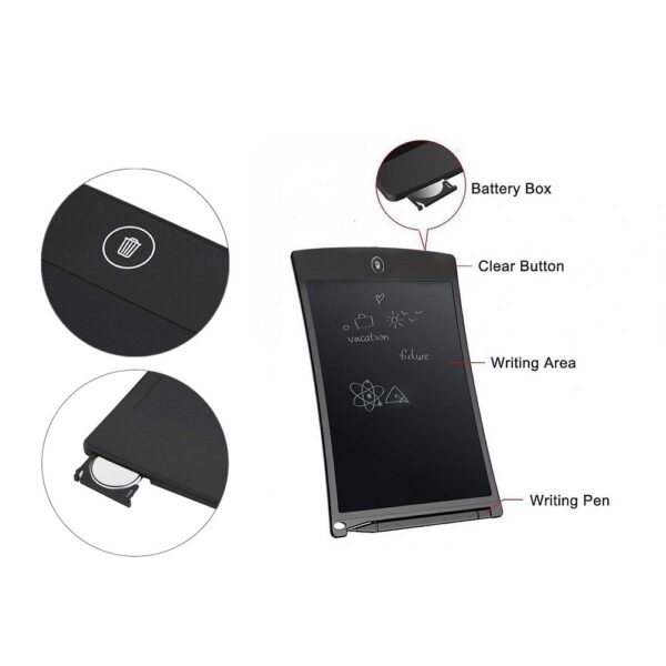 LCD Writing Tablet E-notepad 8,5" black