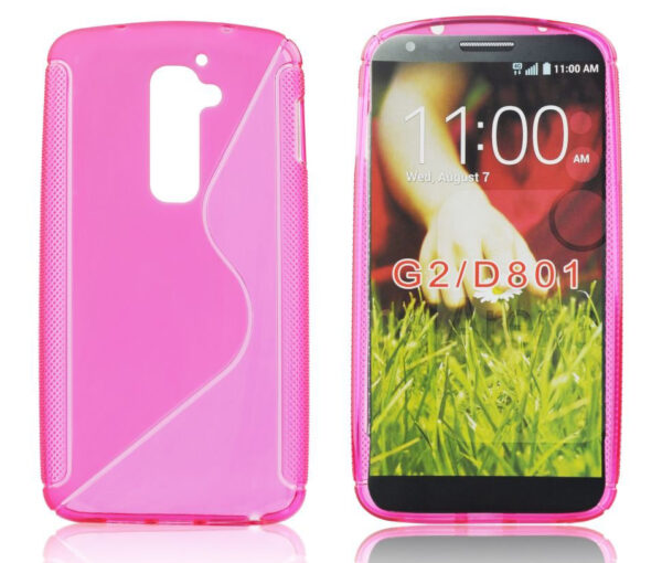 LG G2 - ΘΗΚΗ ΣΙΛΙΚΟΝΗΣ S-CASE ΡΟΖ