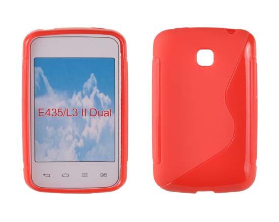 LG L3 II30 - ΘΗΚΗ ΣΙΛΙΚΟΝΗΣ S-CASE ΚΟΚΚΙΝΗ