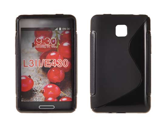 LG L3 II30 - ΘΗΚΗ ΣΙΛΙΚΟΝΗΣ S-CASE ΜΑΥΡΗ