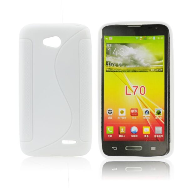 LG L65 - ΘΗΚΗ ΣΙΛΙΚΟΝΗΣ S-CASE ΑΣΠΡΗ