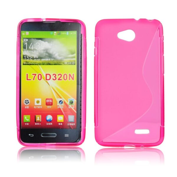 LG L65 - ΘΗΚΗ ΣΙΛΙΚΟΝΗΣ S-CASE ΡΟΖ