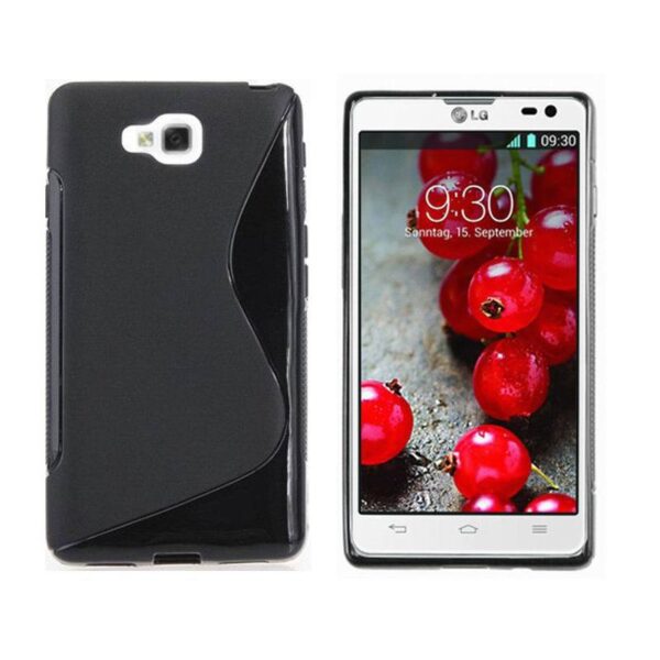 LG L9II - ΘΗΚΗ ΣΙΛΙΚΟΝΗΣ S-CASE ΜΑΥΡΗ