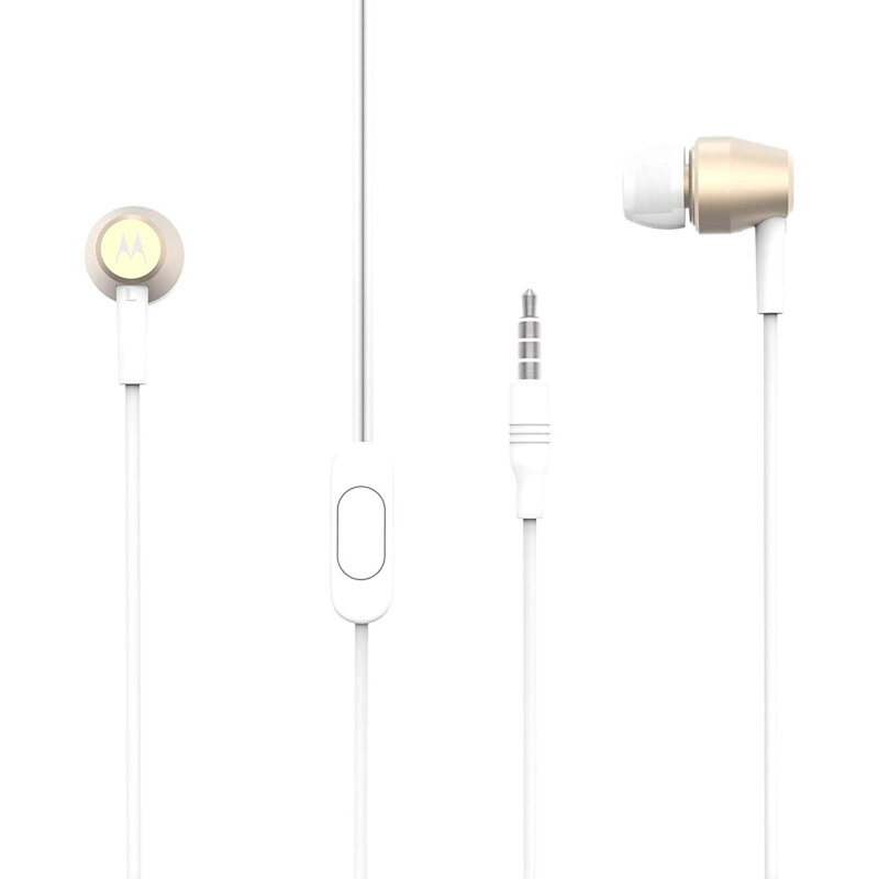 MOTOROLA - PACE 200 STEREO WIRED EARPHONES HANDS FREE GOLD