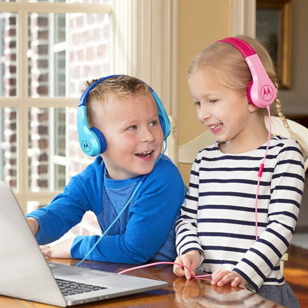 MOTOROLA - SQUADS 200 WIRED KIDS HEADPHONES PINK
