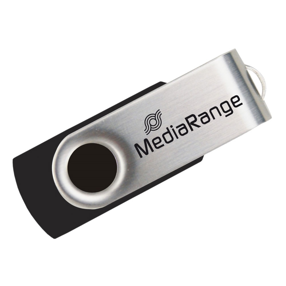 MediaRange USB Stick 2.0 MR910 16GB Black / Silver
