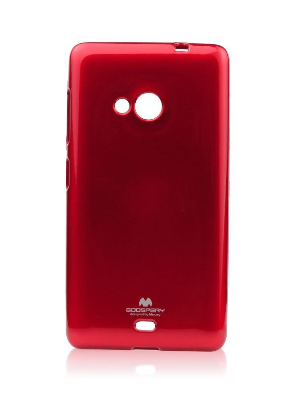 Microsoft Lumia 535 - ΘΗΚΗ ΣΙΛΙΚΟΝΗΣ MERCURY JELLY ΚΟΚΚΙΝΗ