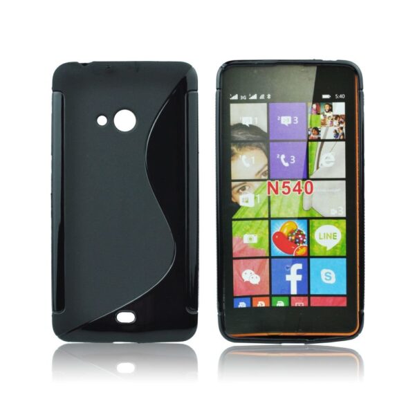 Microsoft Lumia 540 - ΘΗΚΗ ΣΙΛΙΚΟΝΗΣ S-CASE ΜΑΥΡΗ
